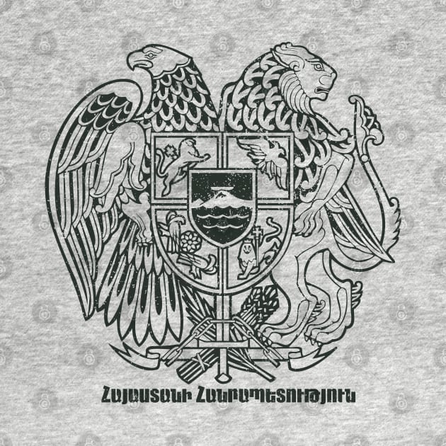 Armenia Coat of Arms - Vintage by armeniapedia